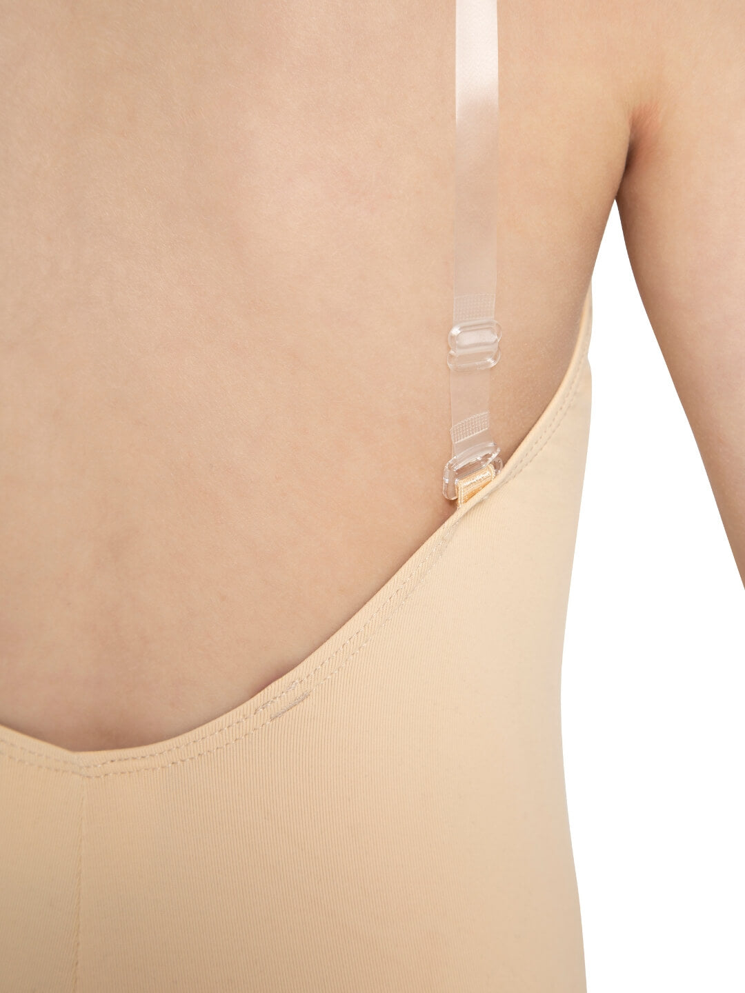 売れ筋商品|||カペジオ カットソー トップス レディース Women's Camisole Leotard w/ Clear Transition Straps Brown Capezio Camisole Leotard w/Clear Transition Straps, Skintone
