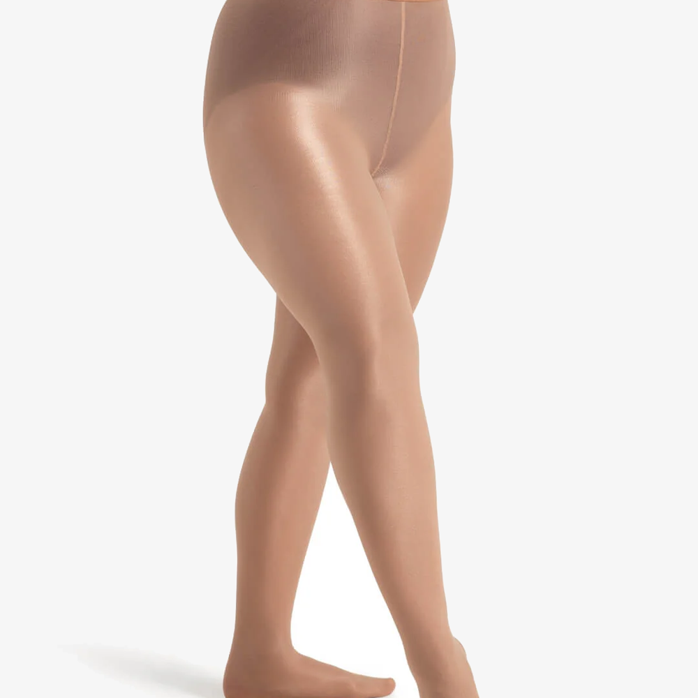 
                      
                        A female wearing a burgundy leotard with suntan shimmery tights
                      
                    