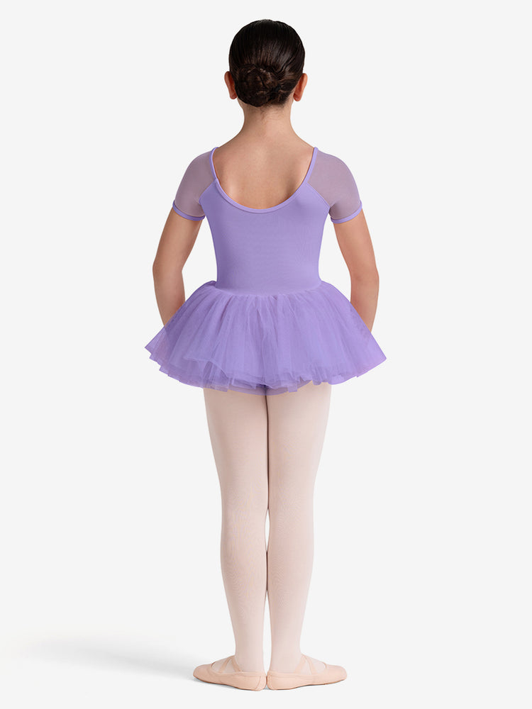 
                      
                        Child wearing a purple ballet outfit with a tutu on a white background
                      
                    