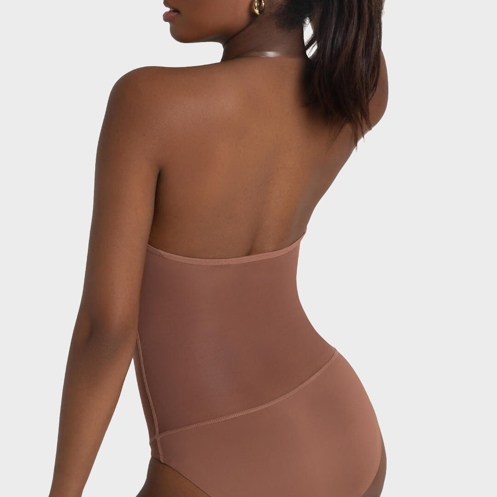 
                      
                        Plunge Neck Mesh Midriff Leotard
                      
                    