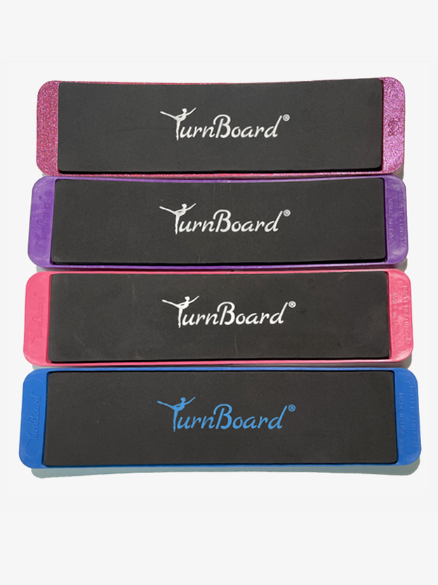 Set of four TurnBoard products in different colors on a white background
